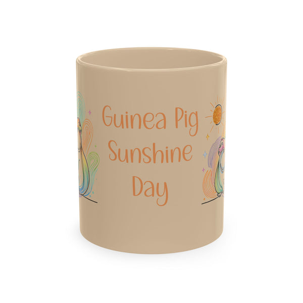 Personalized 'Teresa's Piggy Day' Ceramic Mug - Whimsical Guinea Pig Gift