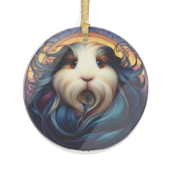 Deep Thoughts Guinea Pig Acrylic Ornament