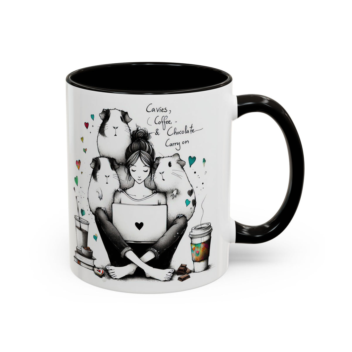 Guinea Pig Mug - Cavies, Coffee & Chocolate Carry On