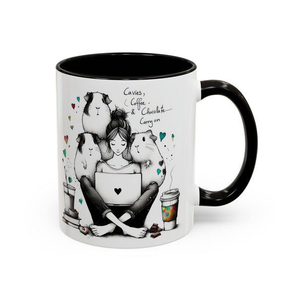 Guinea Pig Mug - Cavies, Coffee & Chocolate Carry On