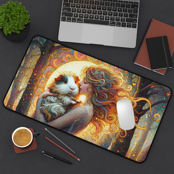 Whimsical Desk Mat with Enchanted Forest Design, Home Office Decor, Gift for Animal Lovers, Artistic Mouse Pad, Unique Work Station [...]