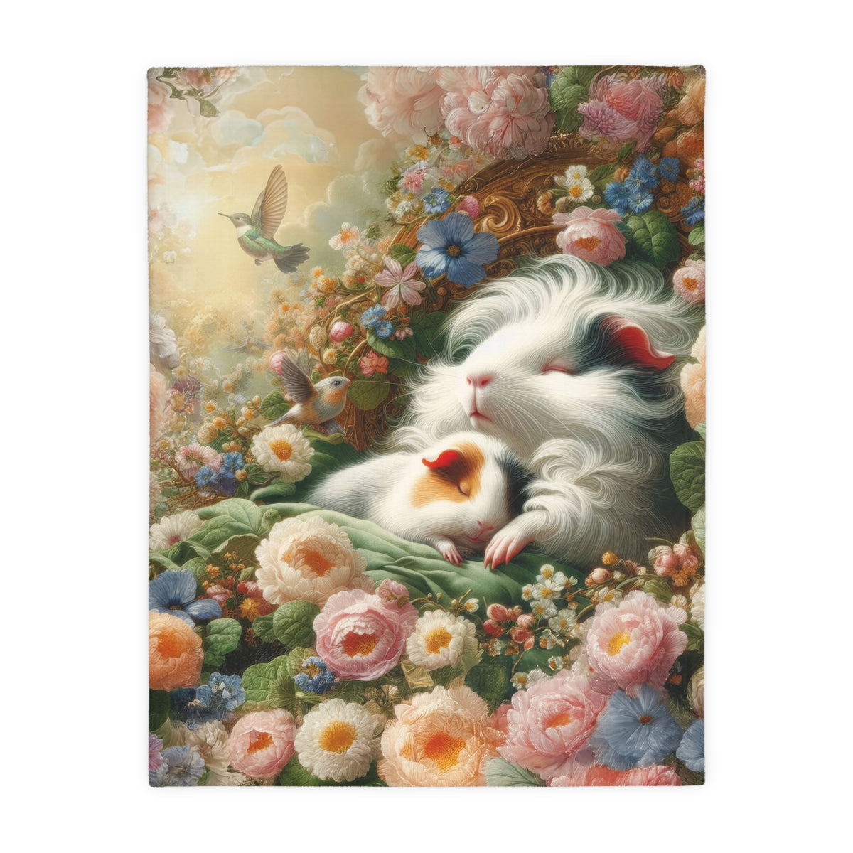 Dreaming Napping Piggies Velveteen Microfiber Blanket - Double-sided Print