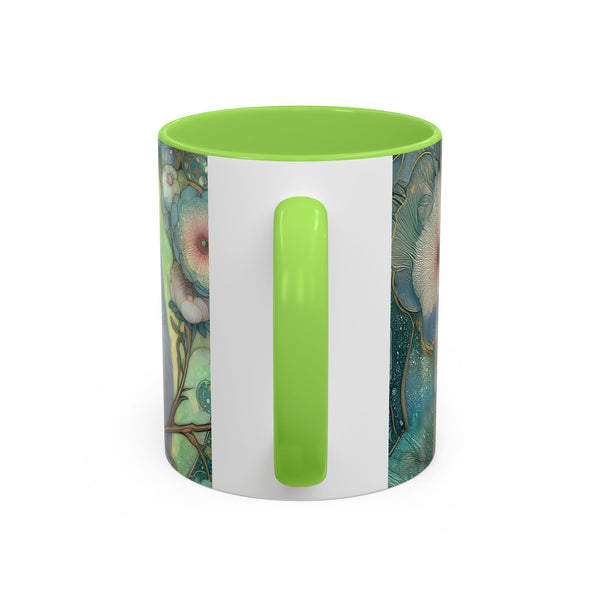 Colorful Guinea Pig Mugs, Cute Animal Coffee Cup, Floral Pet Lover Gift, Nature-Inspired Drinkware, Colorful Ceramic Mug