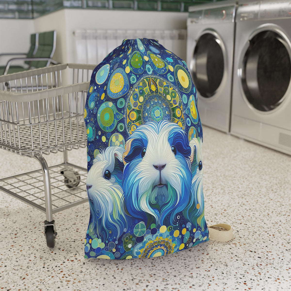 Midnight Mandala Trio Guinea Pig Laundry Bag