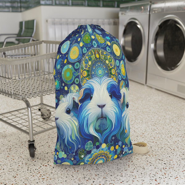 Midnight Mandala Trio Guinea Pig Laundry Bag