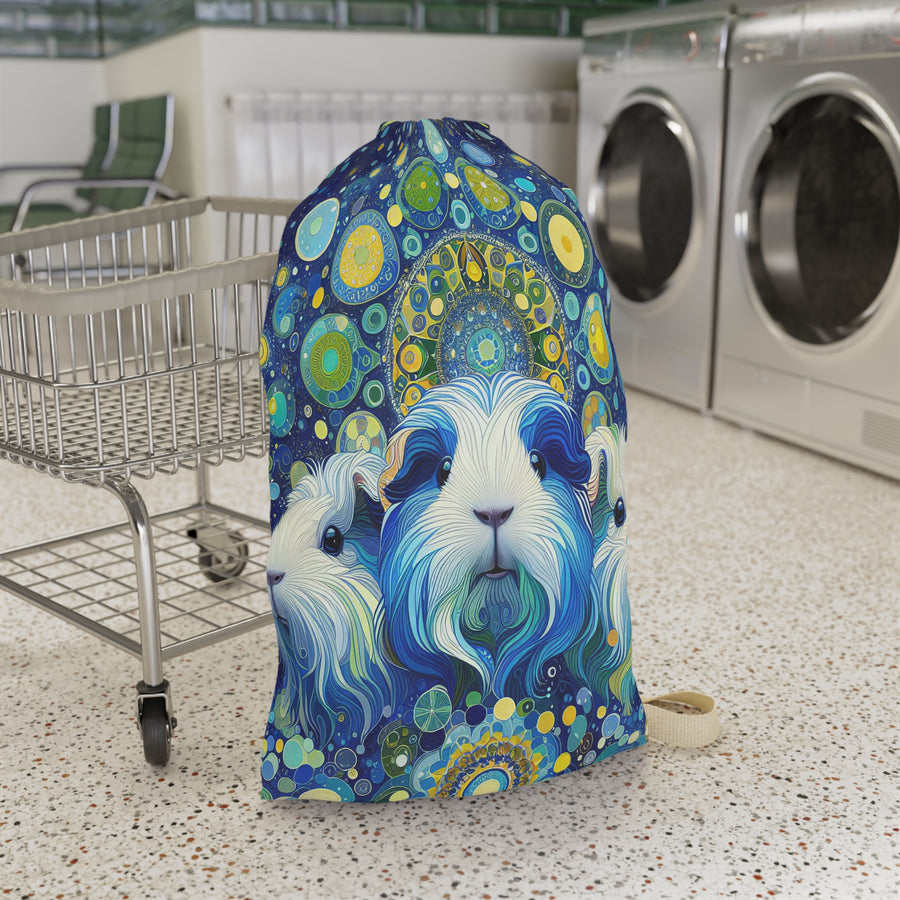 Midnight Mandala Trio Guinea Pig Laundry Bag