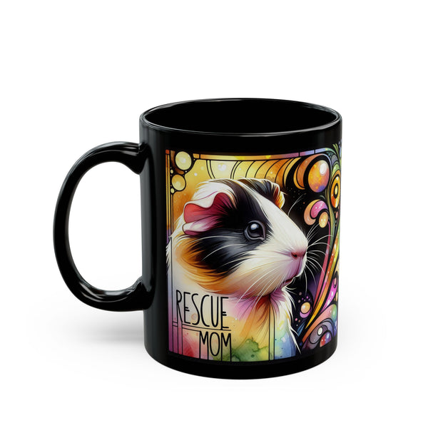 Colorful Guinea Pig Rescue Mom Mug – Perfect Gift for Animal Lovers, Pet Owners, Coffee Enthusiasts, Mother's Day, Birthdays