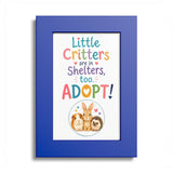 Little Critters in Shelters, Too Guinea Pig Framed Art Print – image 4