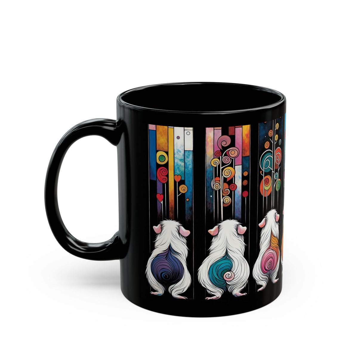 Piggy Butt Lineup - Black Guinea Pig Mug