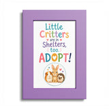 Little Critters in Shelters, Too Guinea Pig Framed Art Print – image 5