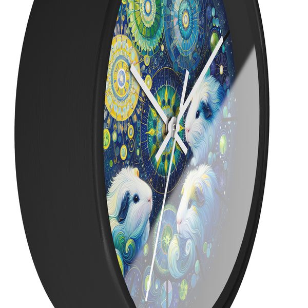 Mandala Treasure Guinea Pig Clock