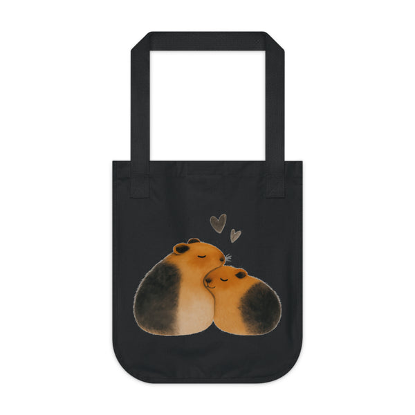 Cute Animal Love Tote Bag | Organic Canvas Shopper, Eco-Friendly Gift, Pet Lover Accessory, Reusable Grocery Bag, Minimalist Design