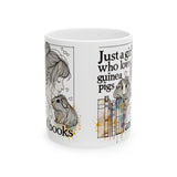 Just a Girl with Books Guinea Pig Mug