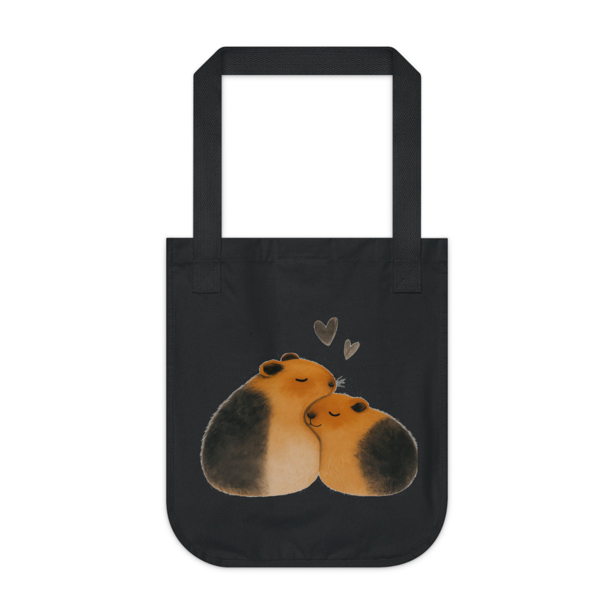 Cute Animal Love Tote Bag | Organic Canvas Shopper, Eco-Friendly Gift, Pet Lover Accessory, Reusable Grocery Bag, Minimalist Design
