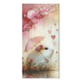 Whimsical Mink (Pink)-Cotton Towel with Adorable Guinea Pig Design – Perfect for Cozy Moments and Gift Giving