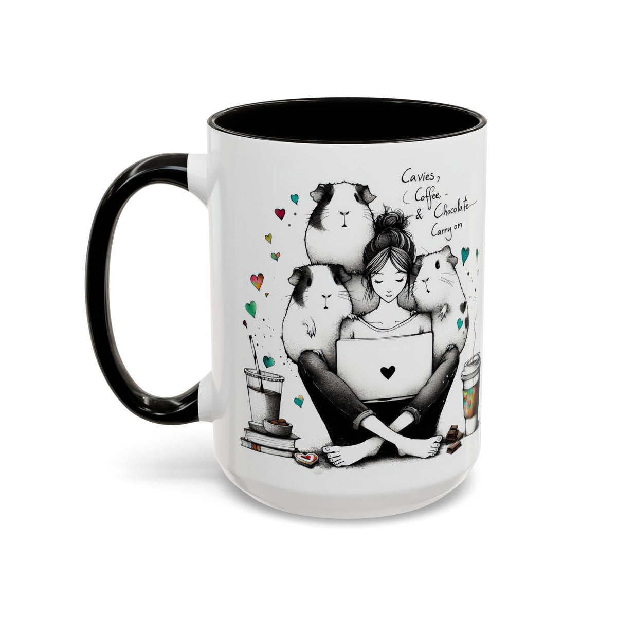 Guinea Pig Mug - Cavies, Coffee & Chocolate Carry On