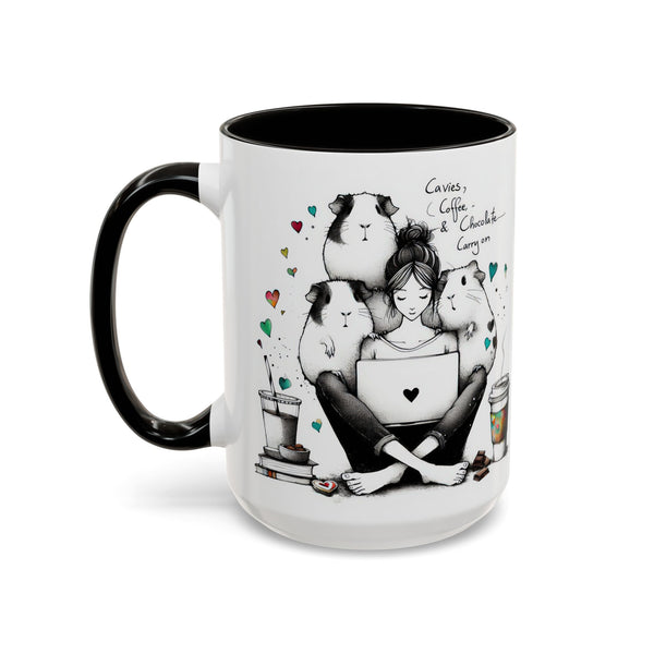 Guinea Pig Mug - Cavies, Coffee & Chocolate Carry On