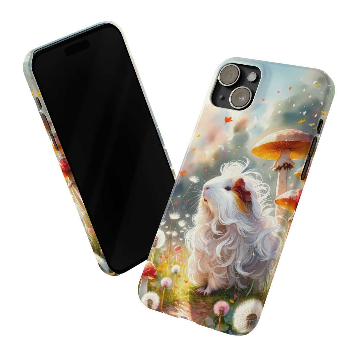Dandelion Daze Guinea Pig Slim iPhone Case