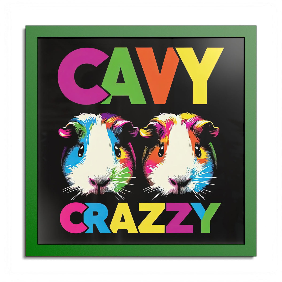 Cavy Crazzy Guinea Pig Framed Art Print