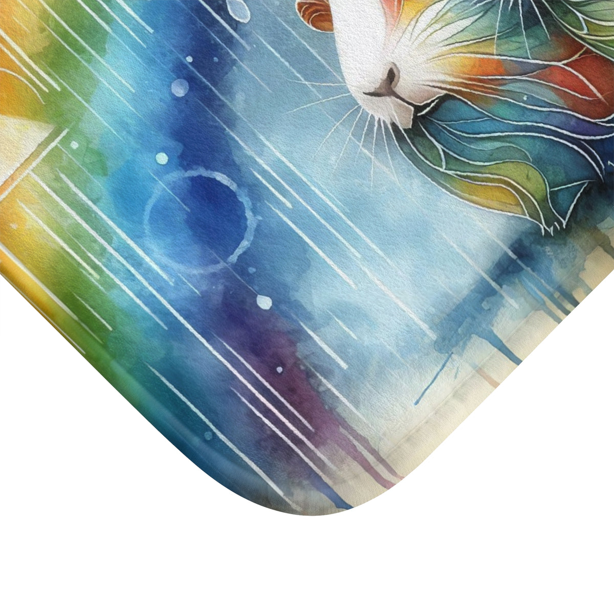 Rain Shower Piggies Bath Mat