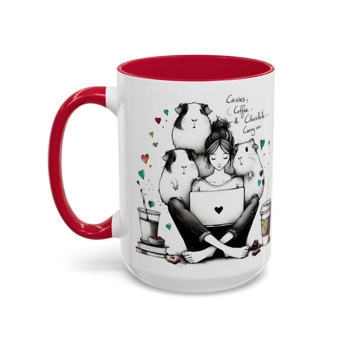 Guinea Pig Mug - Cavies, Coffee & Chocolate Carry On