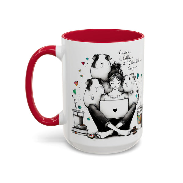 Guinea Pig Mug - Cavies, Coffee & Chocolate Carry On