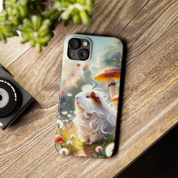 Dandelion Daze Guinea Pig Slim iPhone Case