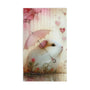 Cute Guinea Pig Hand Towel (pink) with Umbrella Design - Perfect for Animal Lovers and Home Decor