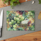 Royal Piggy Greens Glass Guinea Pig Cutting Board