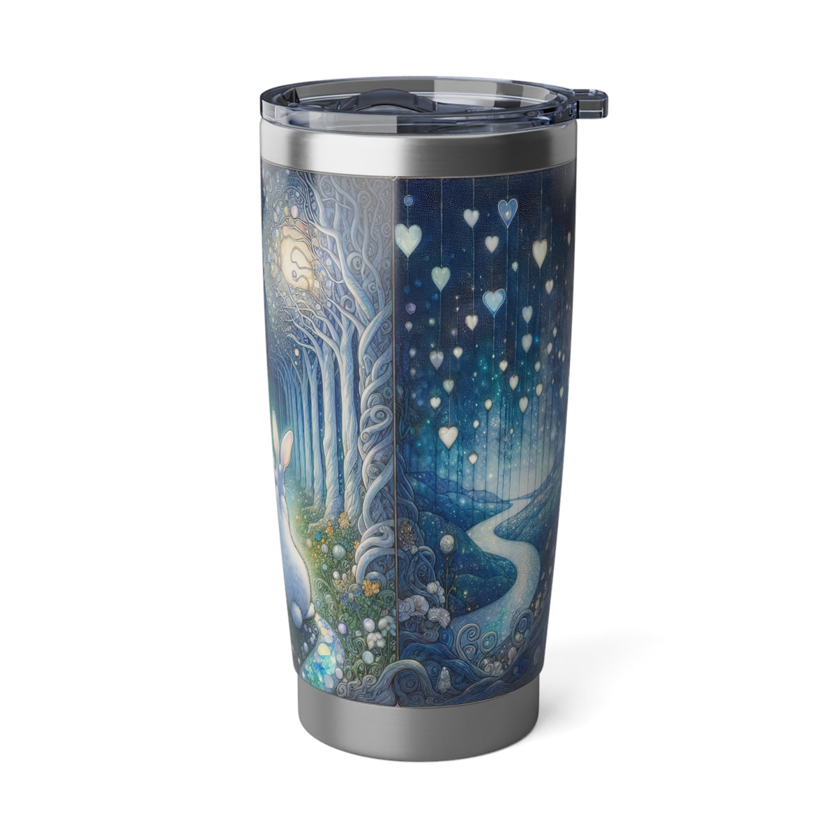 Enchanted Bunny Love Trail Chrome Tumbler