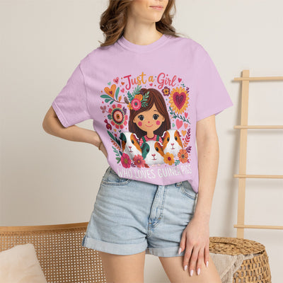 Just a Girl Guinea Pig Trio T-Shirt