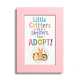 Little Critters in Shelters, Too Guinea Pig Framed Art Print – image 6