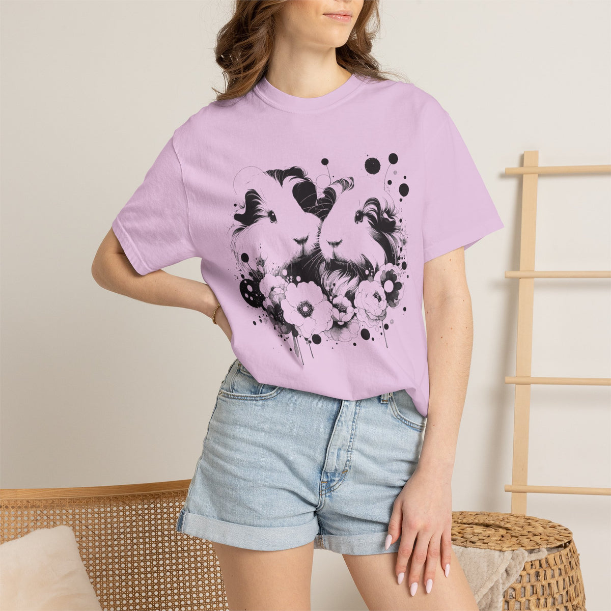 Black Opal Piggies Guinea Pig Tee
