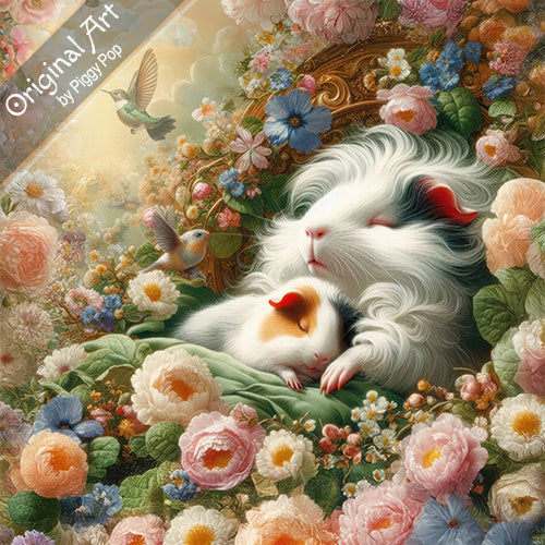Artwork thumb of the Dreamy Napping Piggies art by Piggy Pop