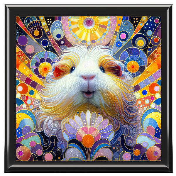 Kaleidoscope Piggy Jewelry Box in Black Ebony