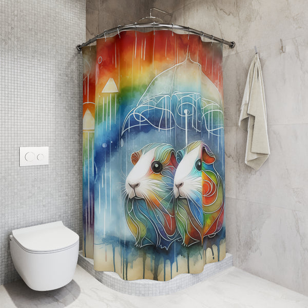 Guinea Pig Backdrop / Room Divider / Polyester Shower Curtain