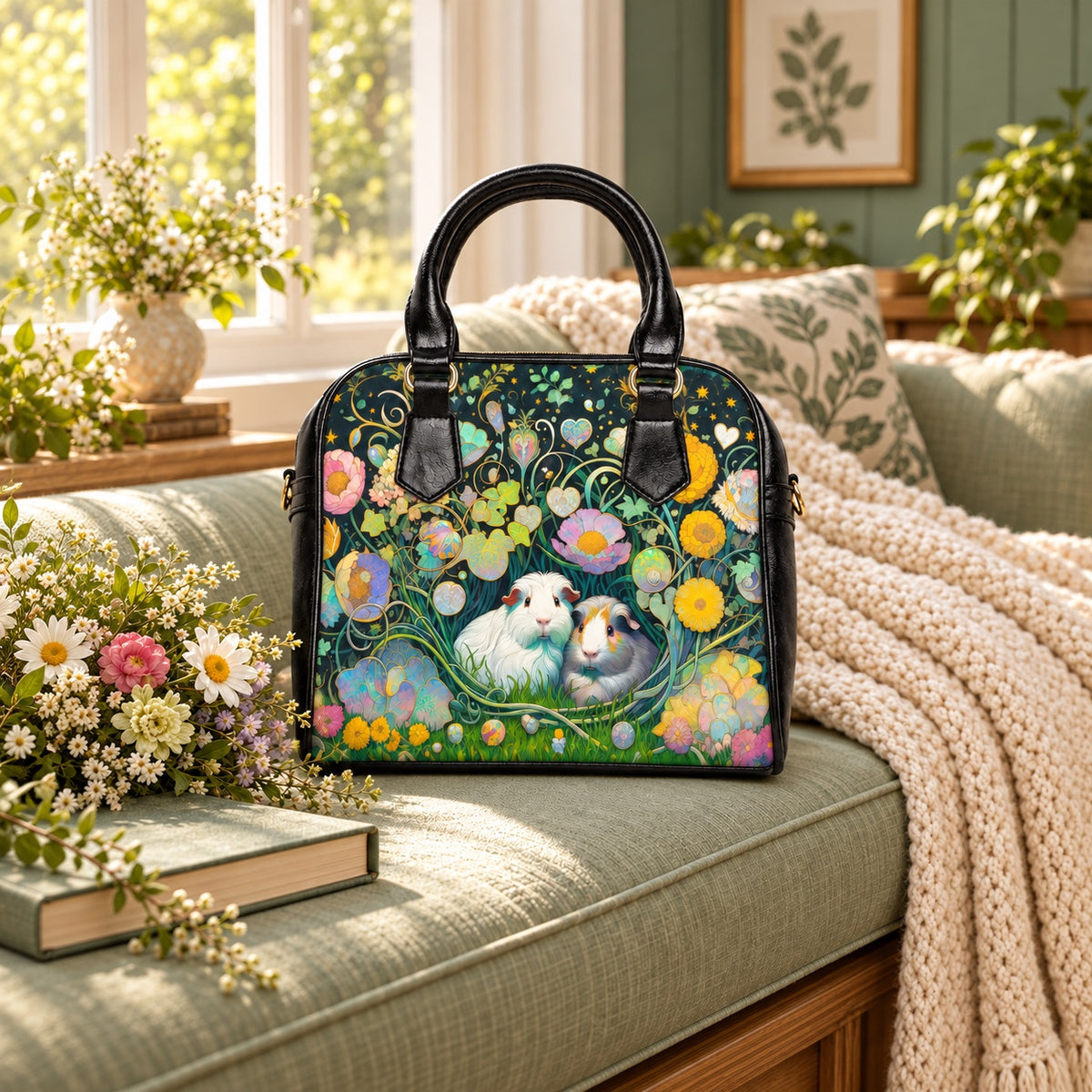 Cavy Champion Paradise Guinea Pig Shoulder Handbag
